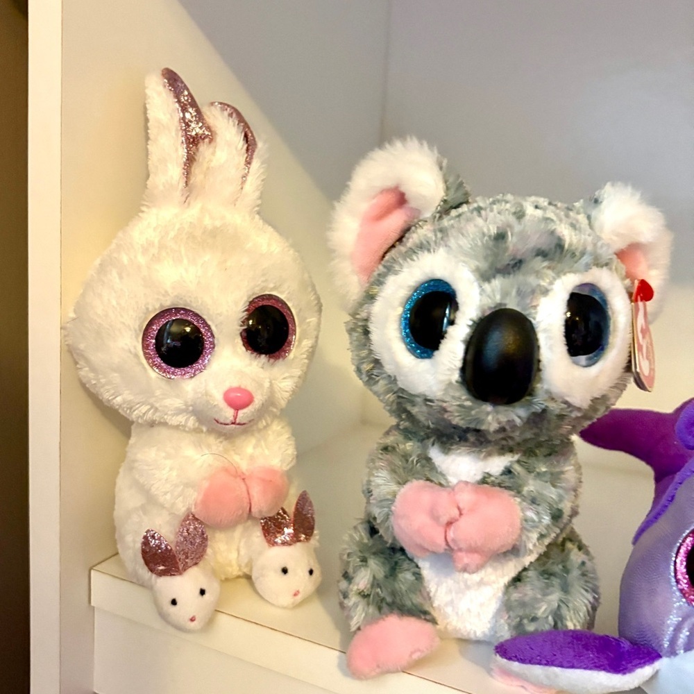 TY Beanie Boo lot of 5–Karli koala, Dreamy sloth, Opal cat, Flips dolphin plush - Picture 6 of 16